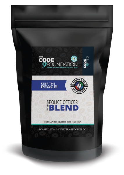 code 9 police blend coffee