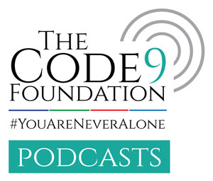 code 9 foundation ptsd podcasts logo